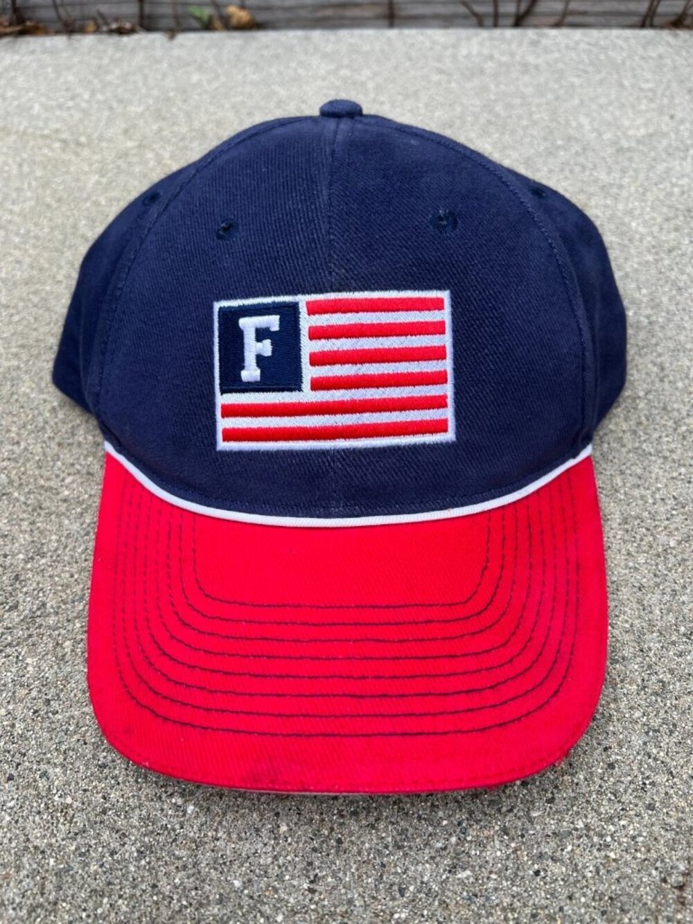 DREW PEARSON Ford Motor Co Flag hat Men's Baseball Cap Blue Adjustable Cotton